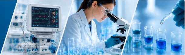Healthcare and Life Sciences: medical equipment, laboratory research and healthcare technology