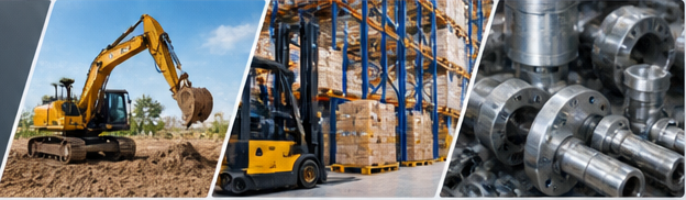 Industrial and Commercial: machinery, warehouse equipment and specialized industrial products